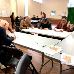 ateliers avec la population -  plan-guide de Mas-Saintes-Puelles (11))