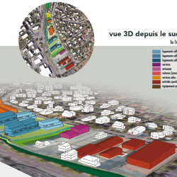 hypothèse pour de futurs logements collectifs - secteur sud - étude de renouvellement urbain à Ramonville - 31
