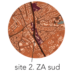 situation secteur sud - étude de renouvellement urbain à Ramonville - 31