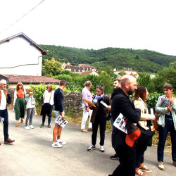 visite du site projet en main avec élu·es et partenaires, requalification de la friche Lisi Aérospace - Villefranche-de-Rouergue (12)