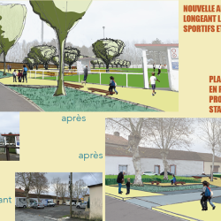 2 espaces publics replantés - étude de requalification des espaces publics arborés à Maubourguet (65)