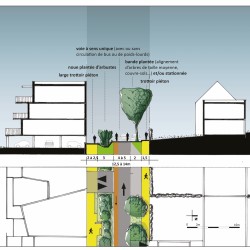 coupe de principe pour voie secondaire / OAP mobilités pour le PLUi de Rodez Agglomération