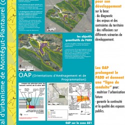 panneau d'information sur le PLU - Montégut-Plantaurel (09)