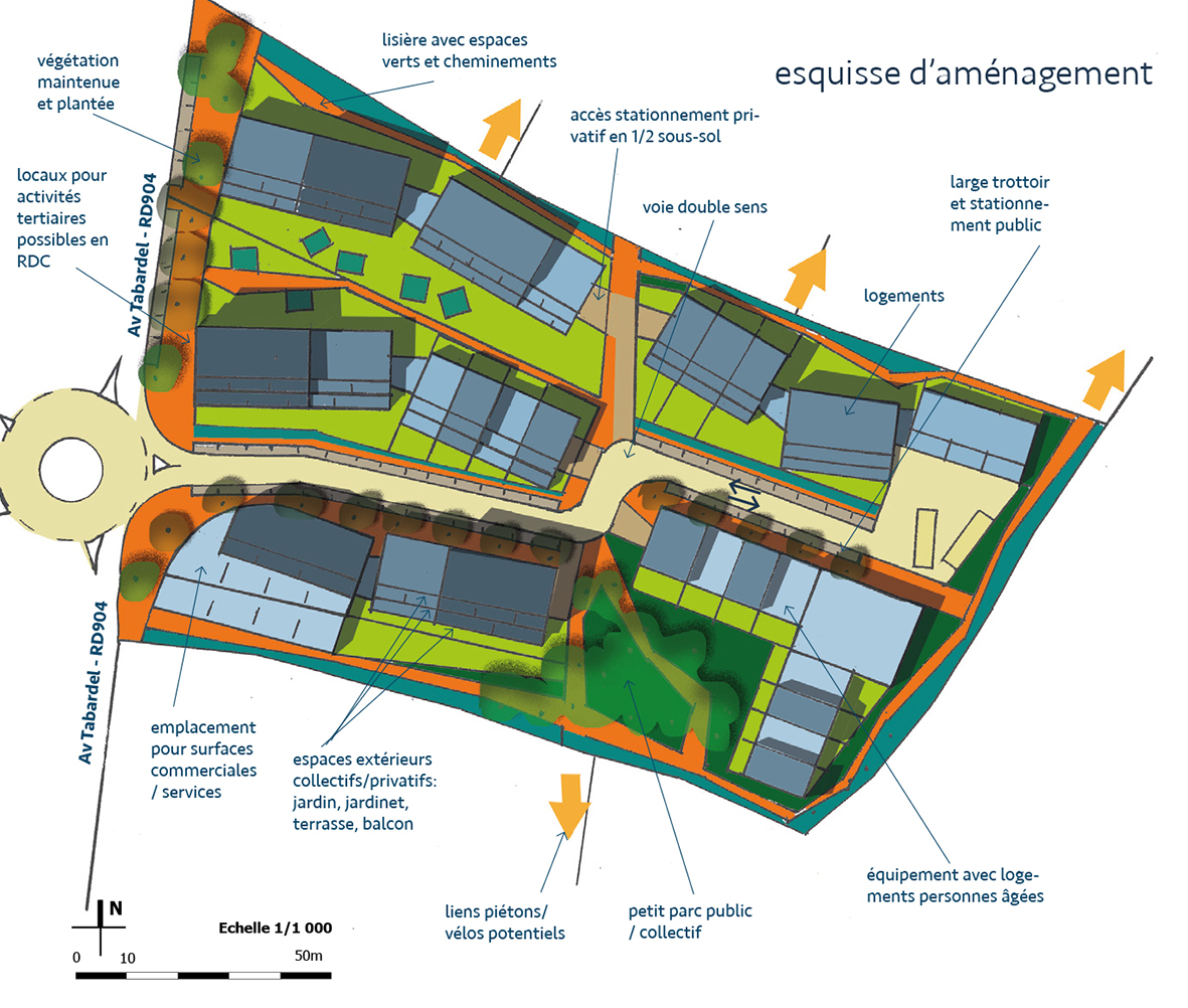 à l'échelle du quartier en milieu urbain  agence turbines - paysage & urbanisme - Toulouse