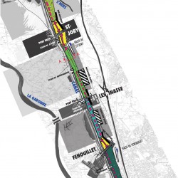 projet ferroviaire le long du canal latéral - secteur Nord de Toulouse