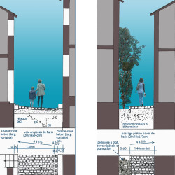 esquisse des espaces publics de la ville haute - la Salvetat-sur-Agout (34)