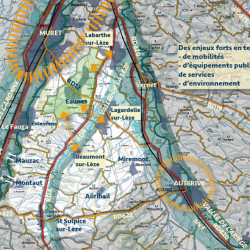 synthèse pour l'étude centre-bourg à Eaunes (31)